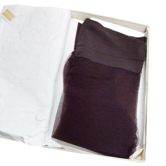 Vintage Accessories 96s True Vintage Dark Brown Stretch Nylons